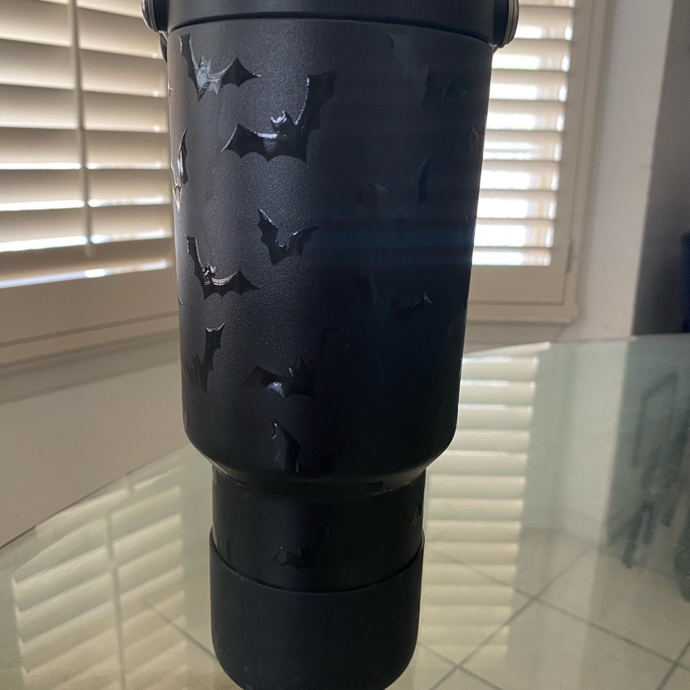 Black Bat Design Thermos